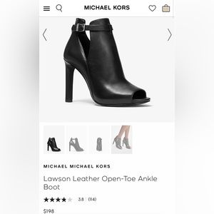 Black Michael Kors leather heels